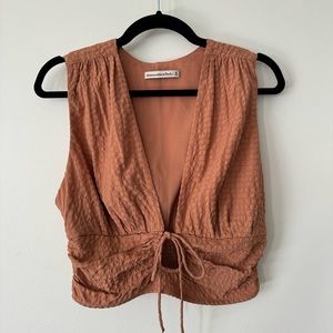 Abercrombie & Fitch Women’s Textured Wide Strap Set Top